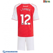 Fotballdrakt Barn Arsenal Jurrien Timber #12 Hjemmedraktsett 2025-26 Kortermet (+ Korte bukser)